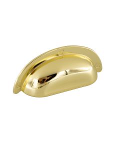 3922 Kagyló fogantyú - Csiszolt sárgaréz