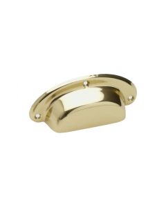 1843 Kagyló fogantyú - Csiszolt sárgaréz