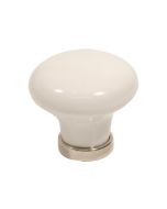 24136 Gombfogantyú - Porcelán / Króm